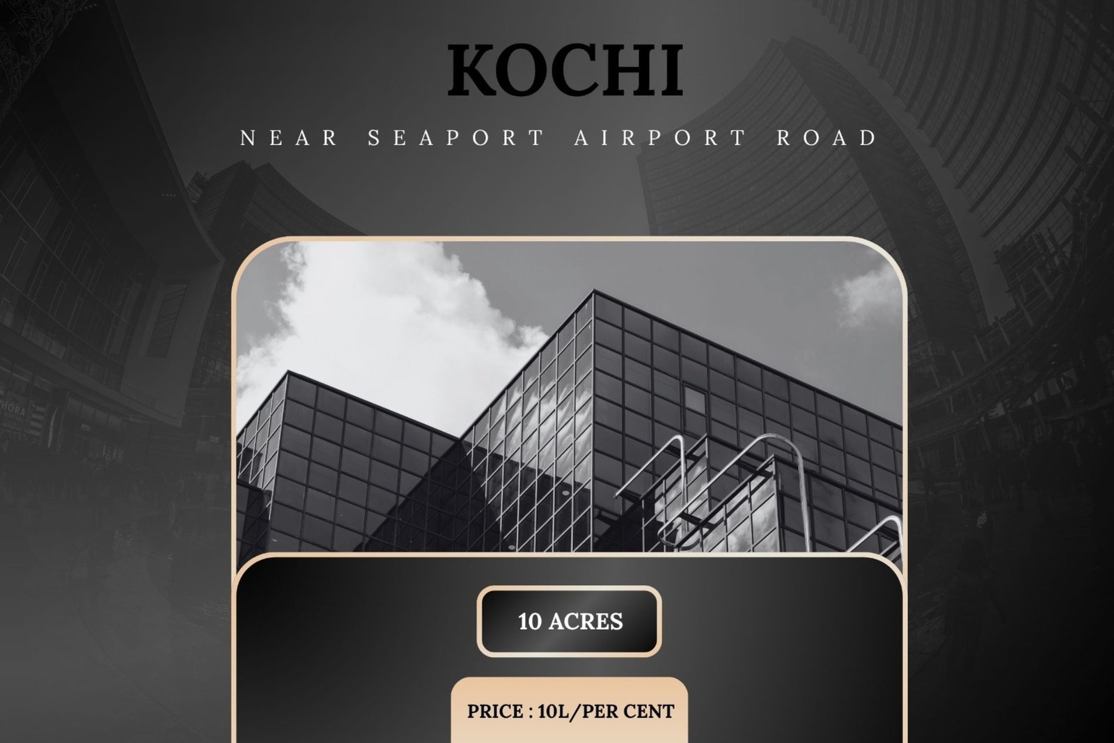 10 Acre Land for Sale Seaport Airport Road Kochi
