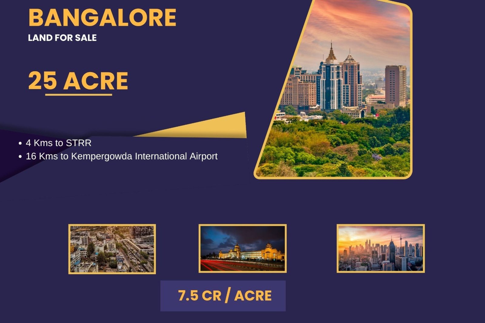 25 Acres Land for sale North Bengaluru