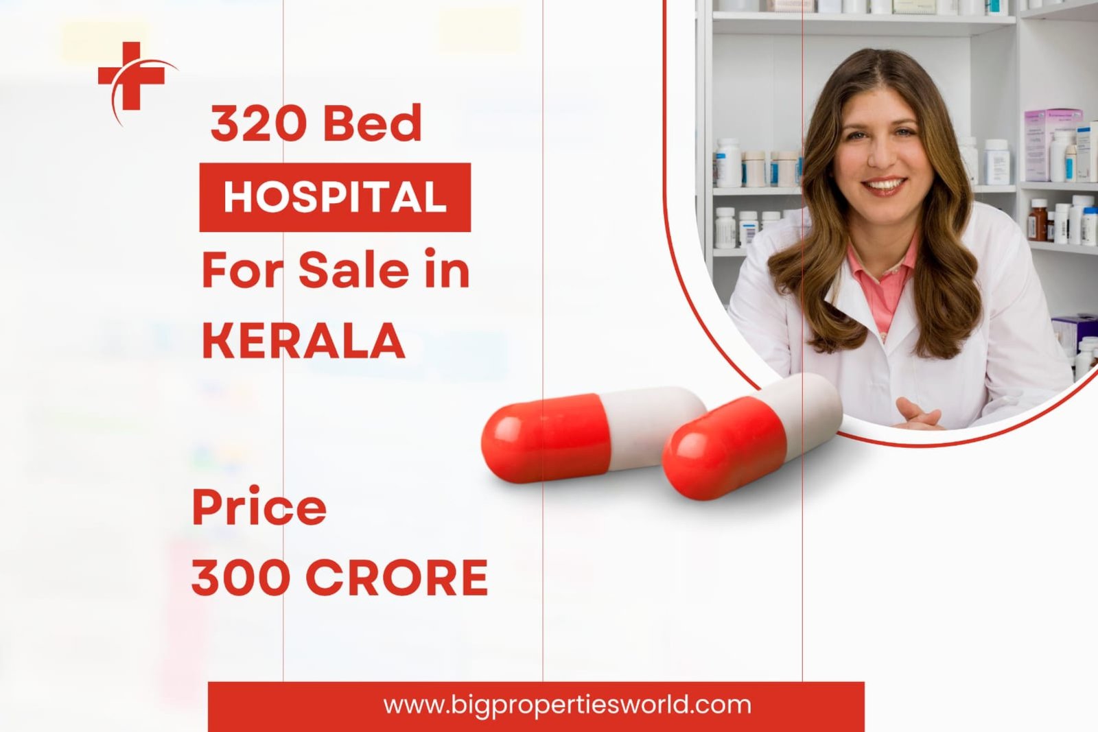 320 bed Hospital for sale Kerala