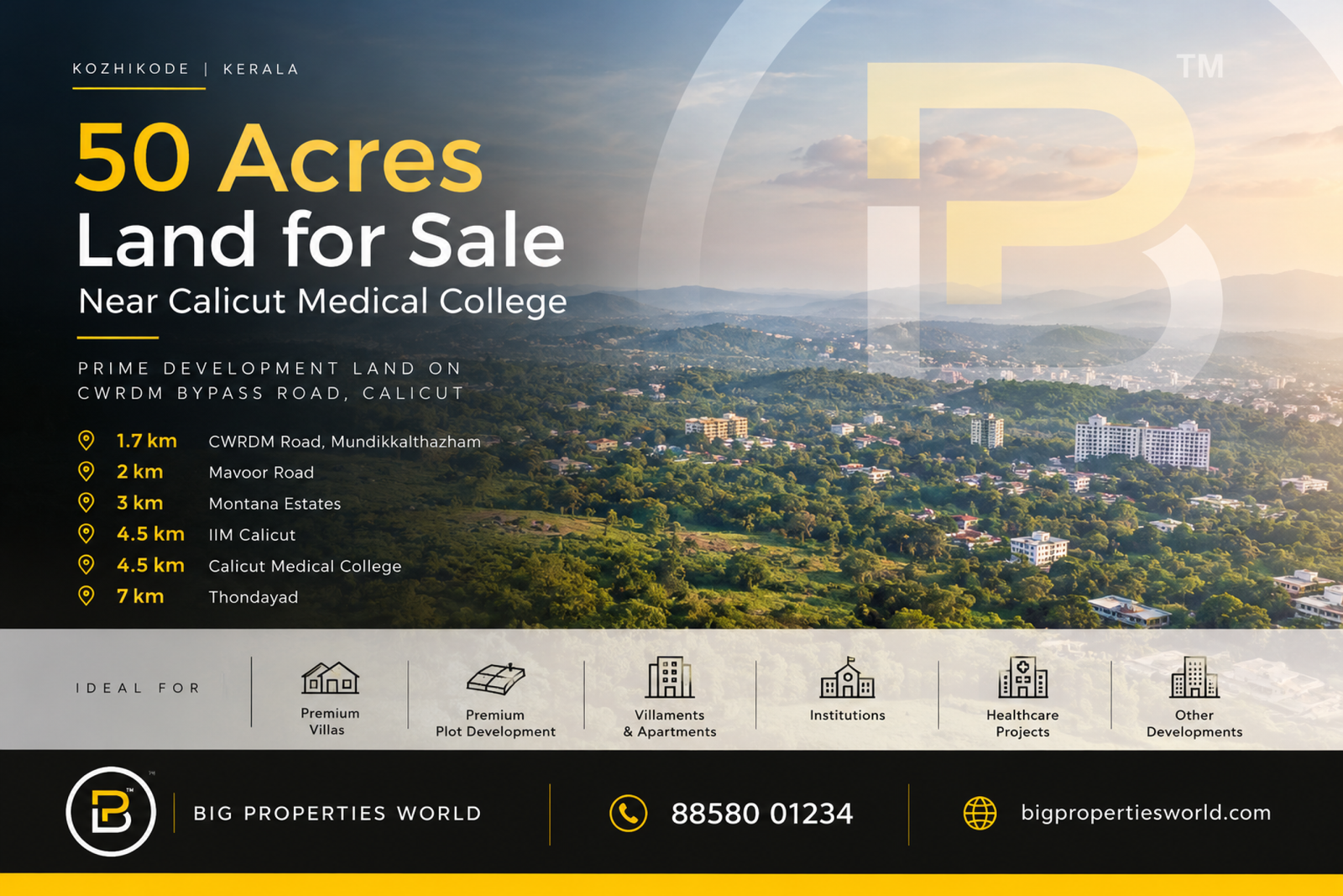 50 Acres For Sale Calicut