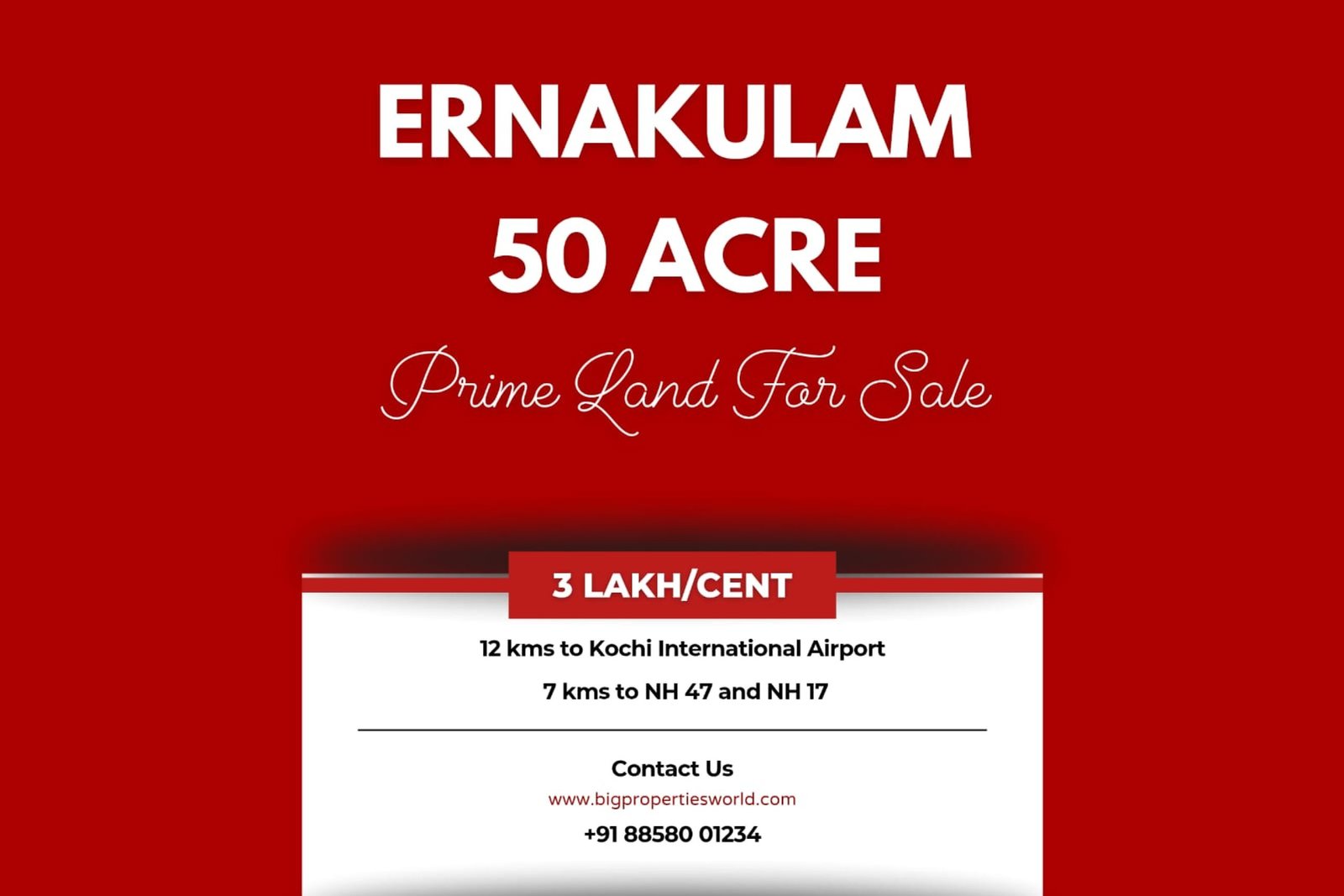 50 Acres For Sale Ernakulam