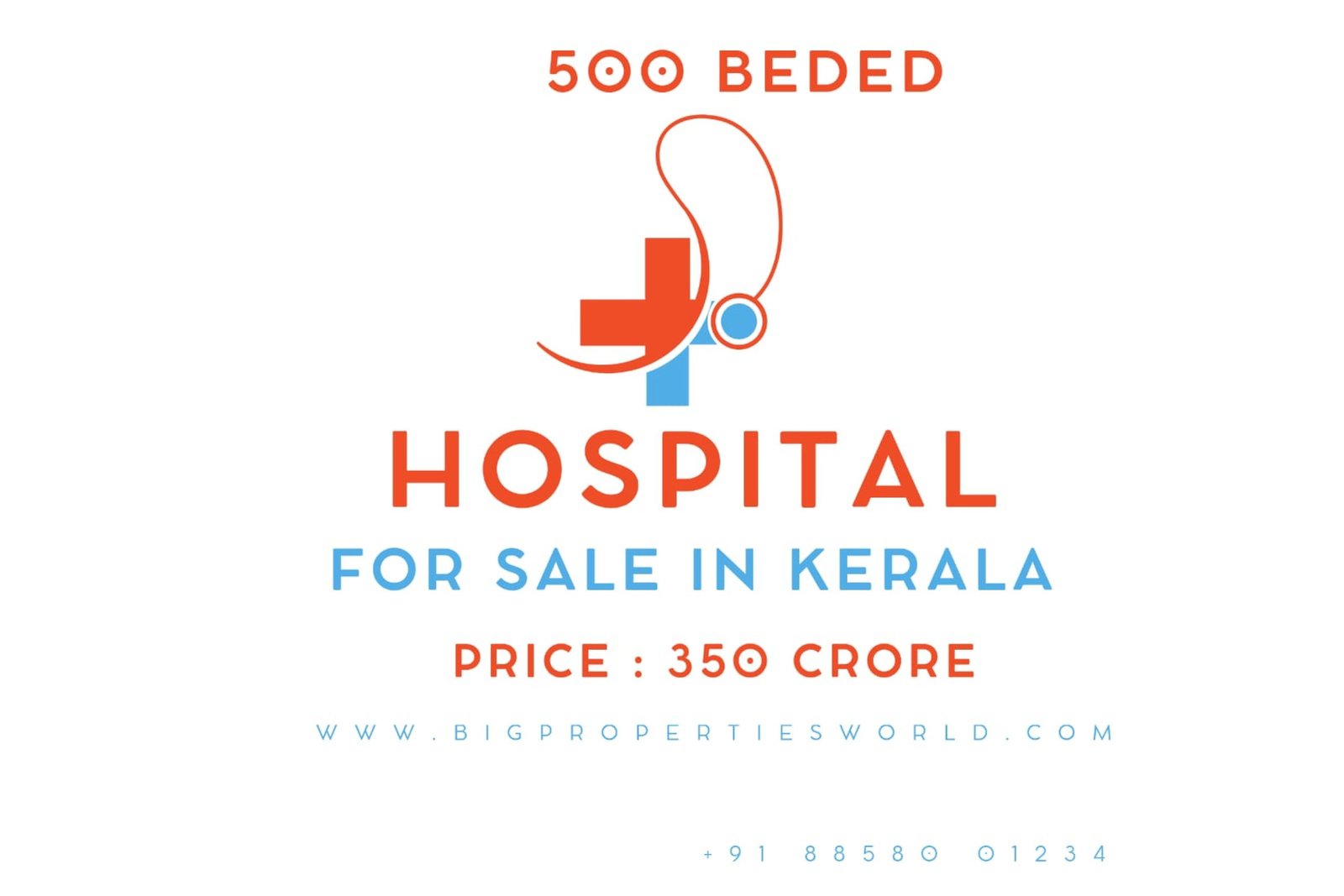 500 Bed Hospital For sale