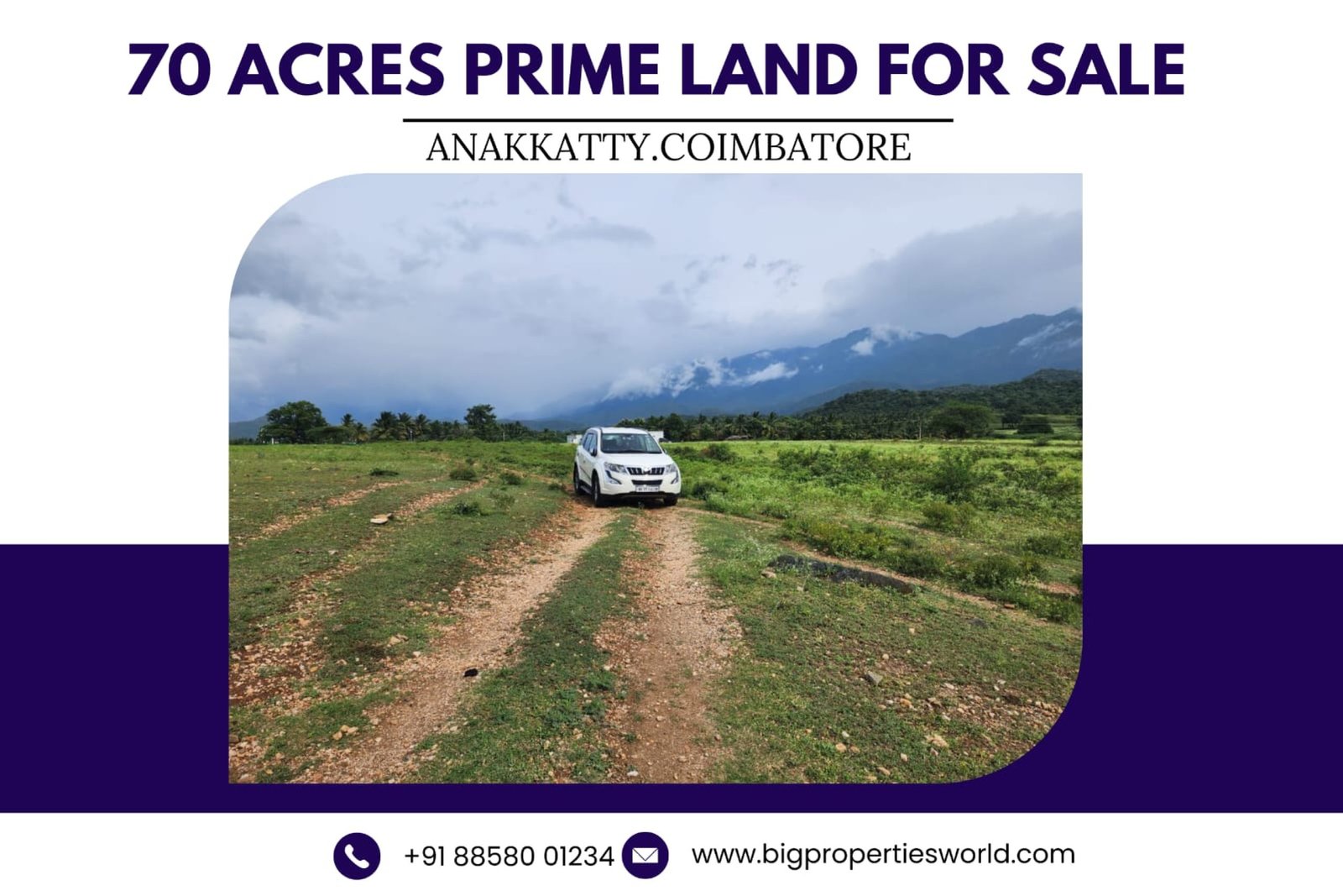 70 Acres For Sale Anaikatty Coimbatore