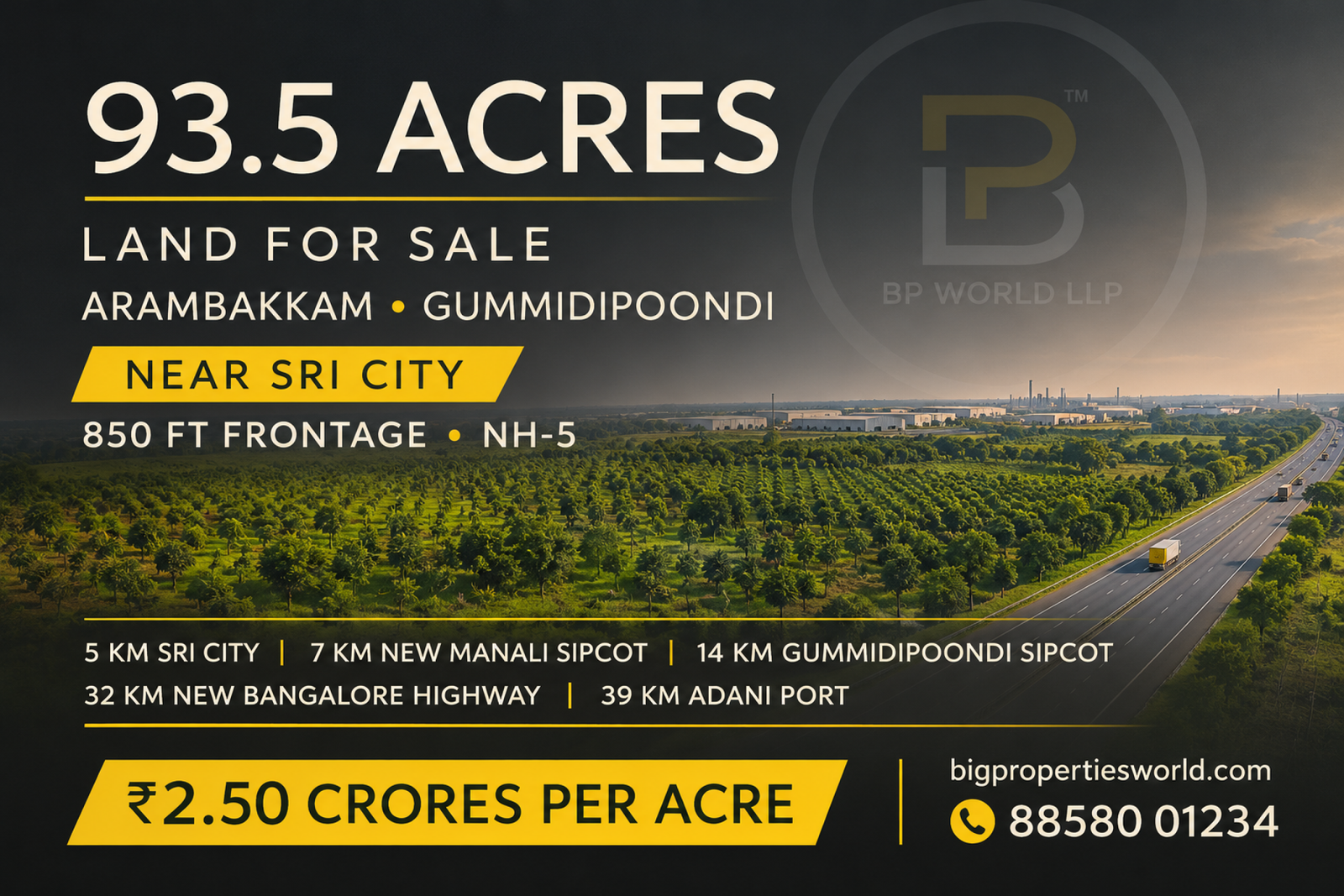93-acres-land-for-sale-arambakkam-near-sri-city-gummidipoondi