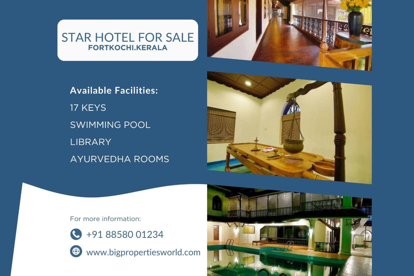 Boutique Star hotel For Sale For Kochi