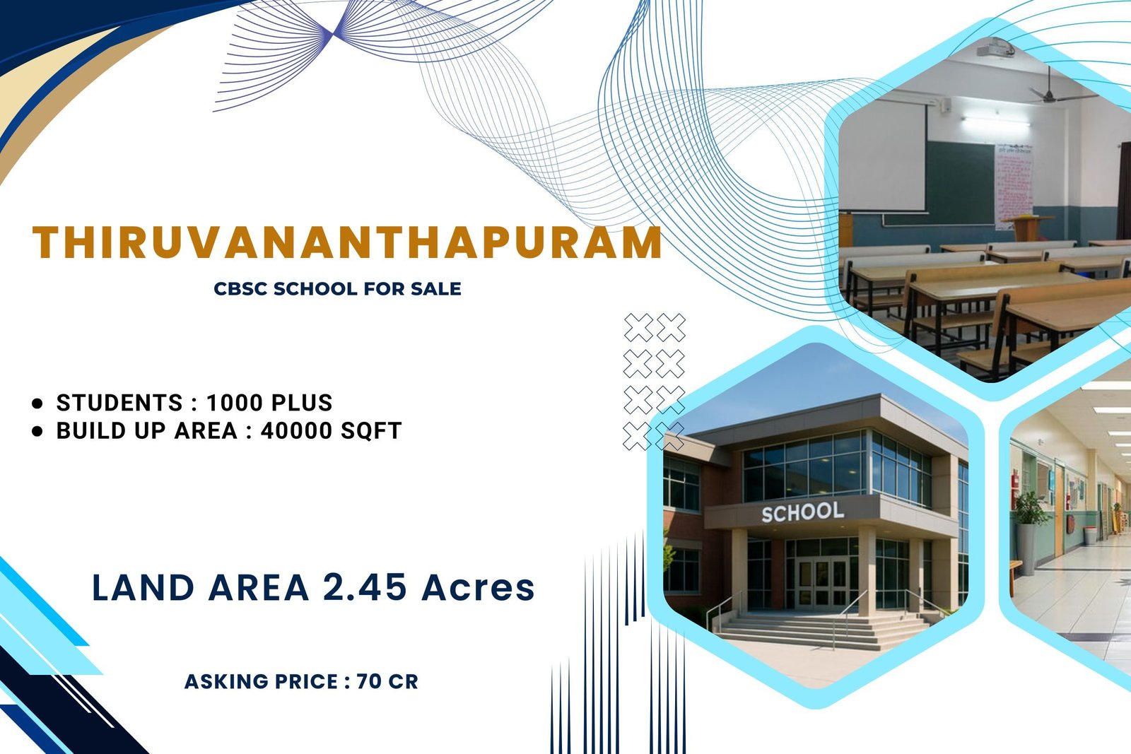 CBSE School, for Sale Trivandrum