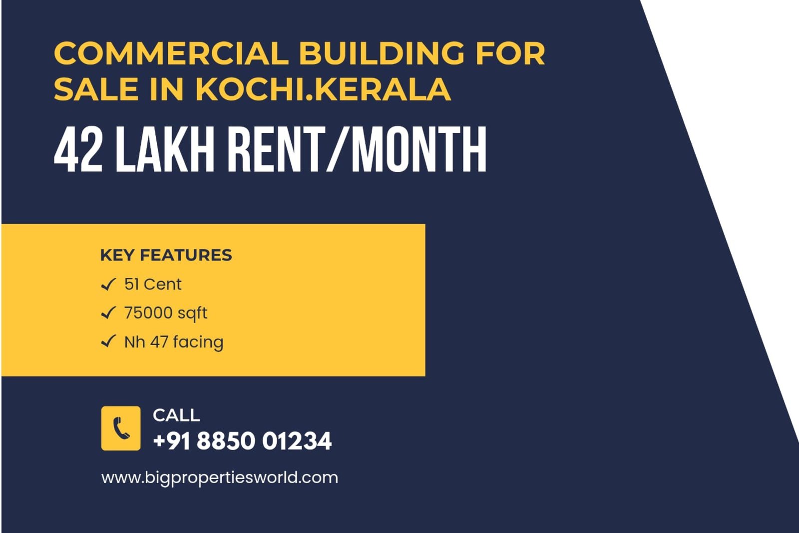 Commercial Building for Sale Ernakulam with ROI