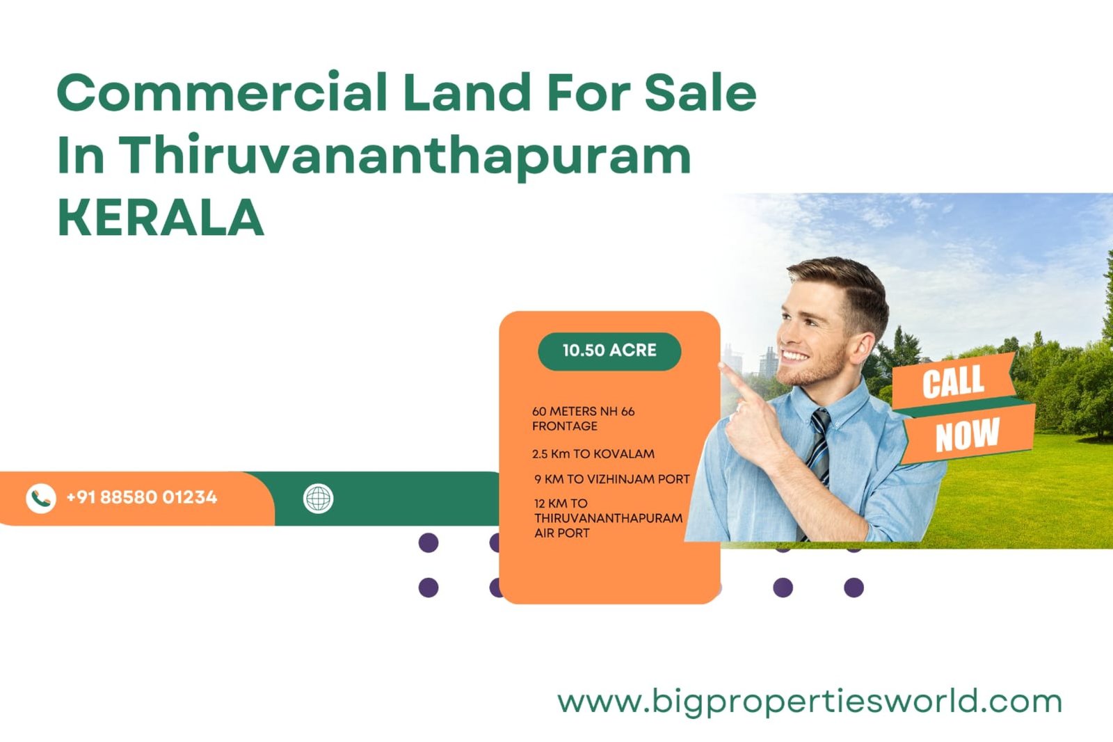 Commercial Land for Sale Trivandrum 10 acres