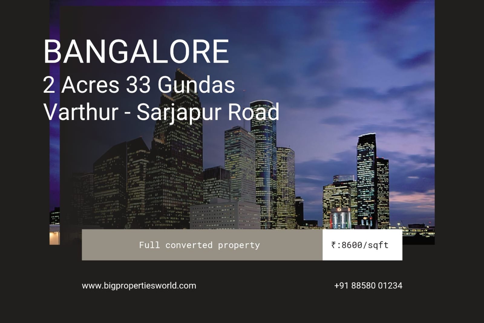 Property For Sale at Varthur Sarjapur Road